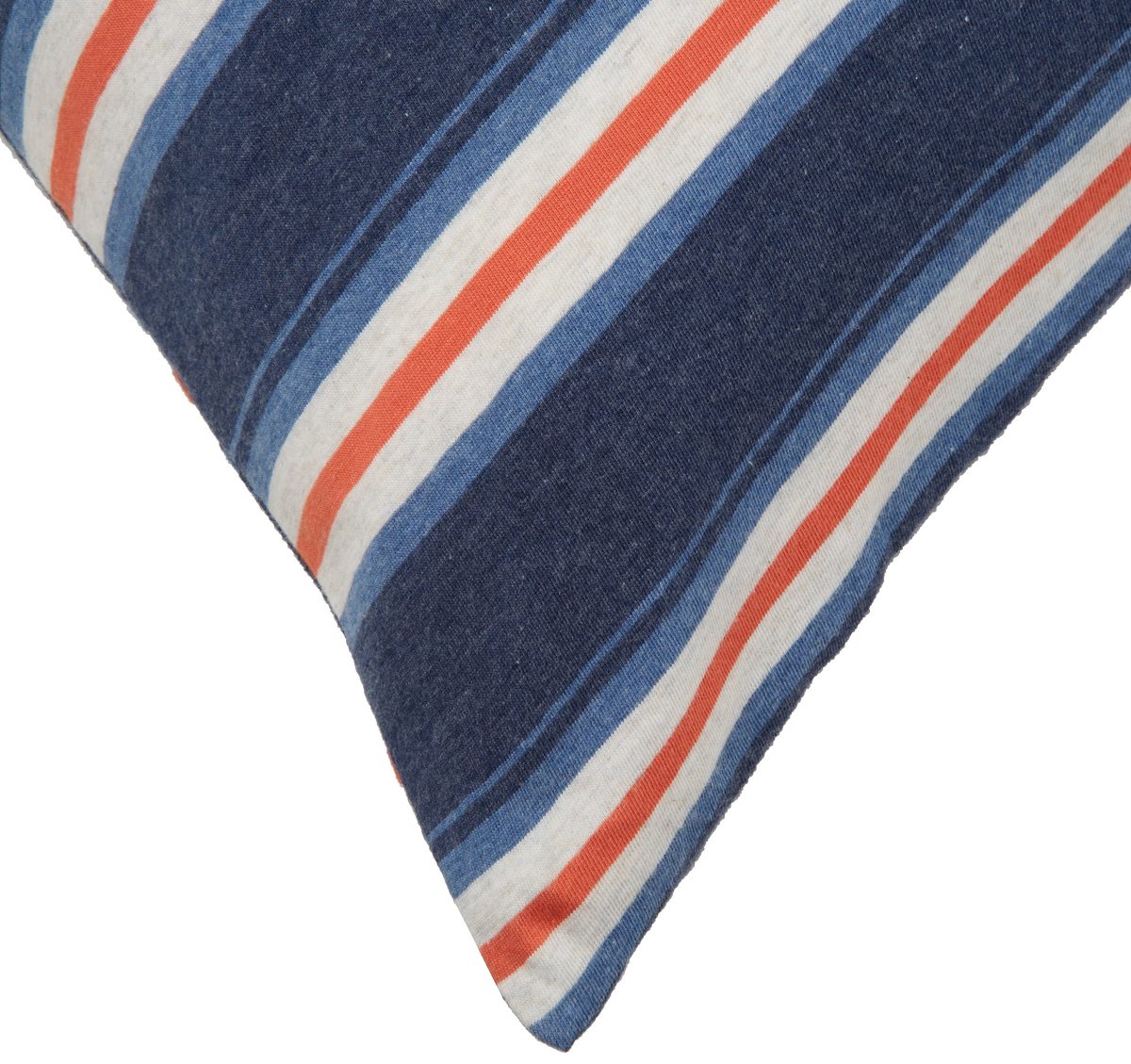 Pinzon Heather Jersey Yarn Dye Duvet Set, Navy Heather Stripe, 200 x 250 cm & 1 pillowcase 50 x 80 cm