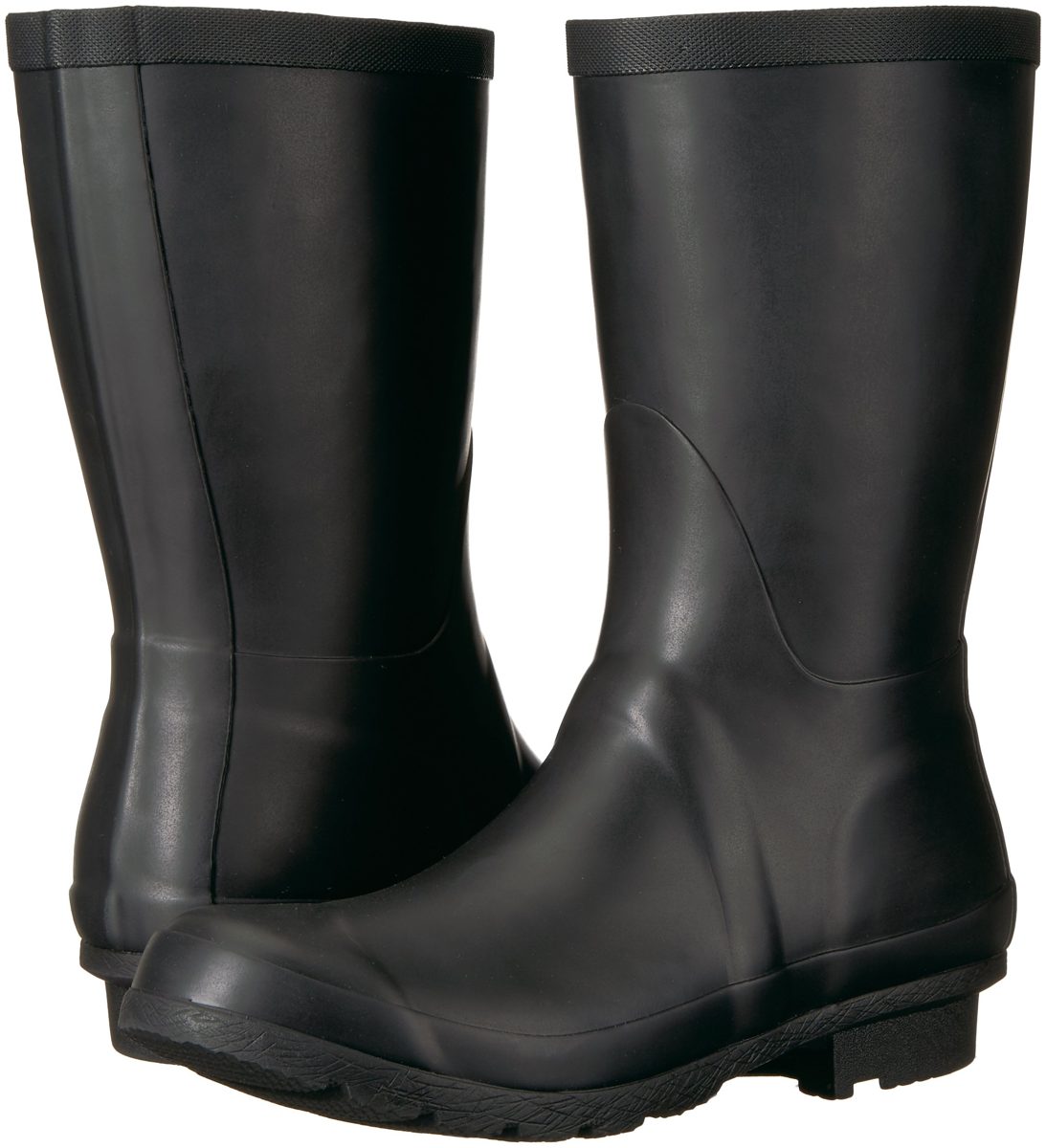 Amazon Brand - 206 Collective Women's Linden Mid Rain Boot, Black, 8 B US
