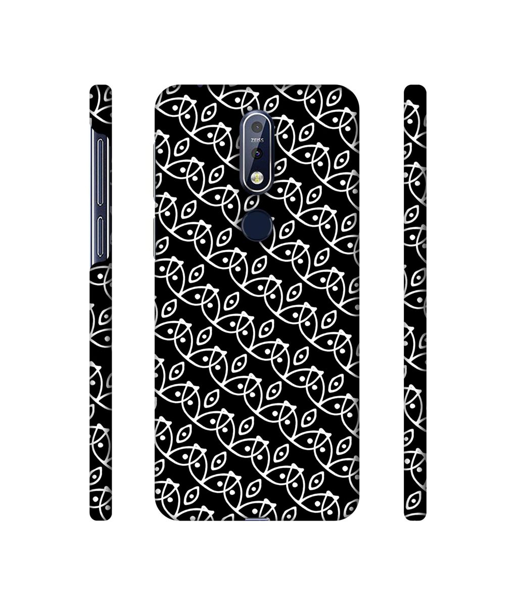 Amazon Brand - Solimo Designer White Pattern 3D Printed Hard Back Case Mobile Cover for Nokia 7.1