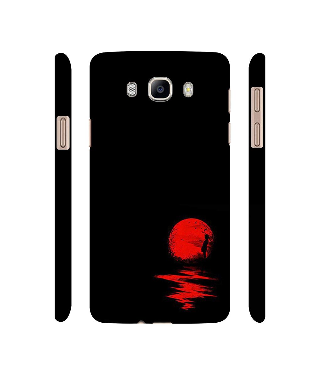 Amazon Brand - Solimo Designer Red Moon 3D Printed Hard Back Case Mobile Cover for Samsung Galaxy J7 (2016)