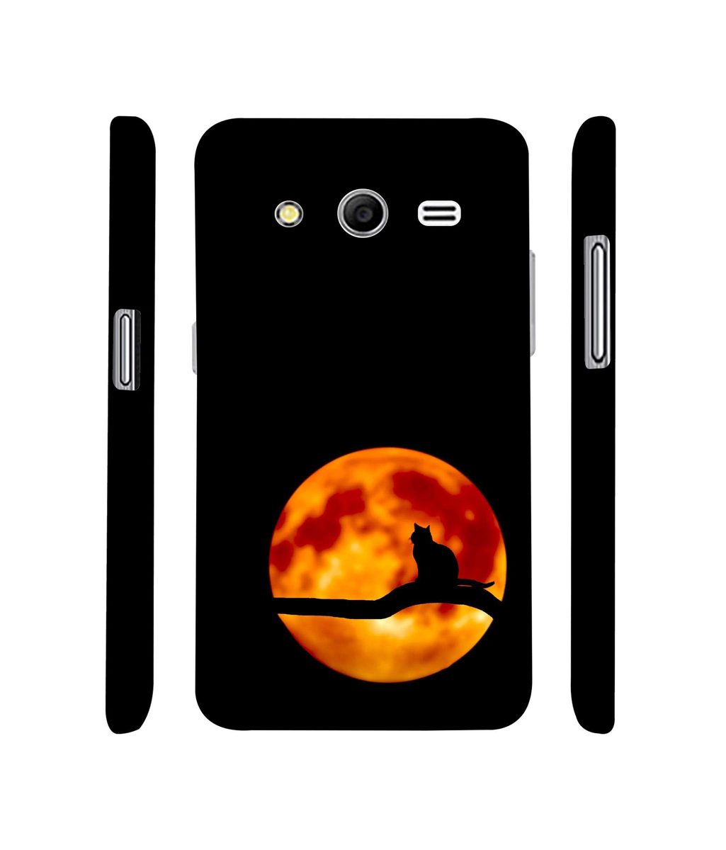 Amazon Brand - Solimo Designer Dark Black Cat 3D Printed Hard Back Case Mobile Cover for Samsung Galaxy Core 2 G355H