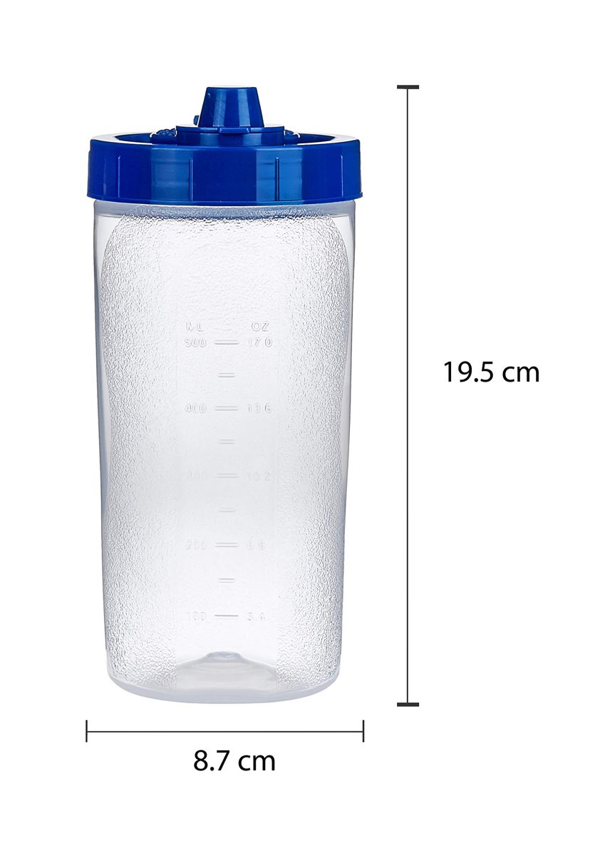 Amazon Brand - Solimo Oil Pourer (700ml), Blue