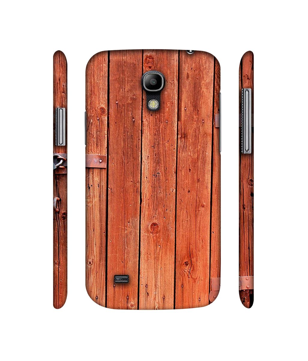 Amazon Brand - Solimo Designer Wooden Door 3D Printed Hard Back Case Mobile Cover for Samsung Galaxy S4 Mini