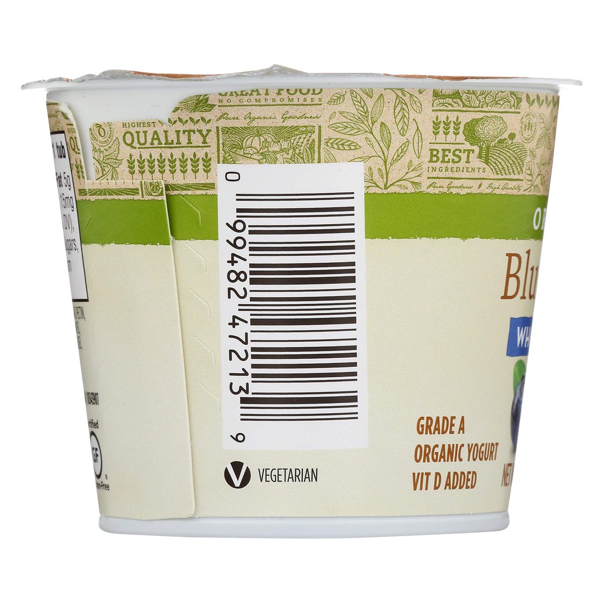 365 Everyday Value, Organic Whole Milk Yogurt, Blueberry, 5.3 oz