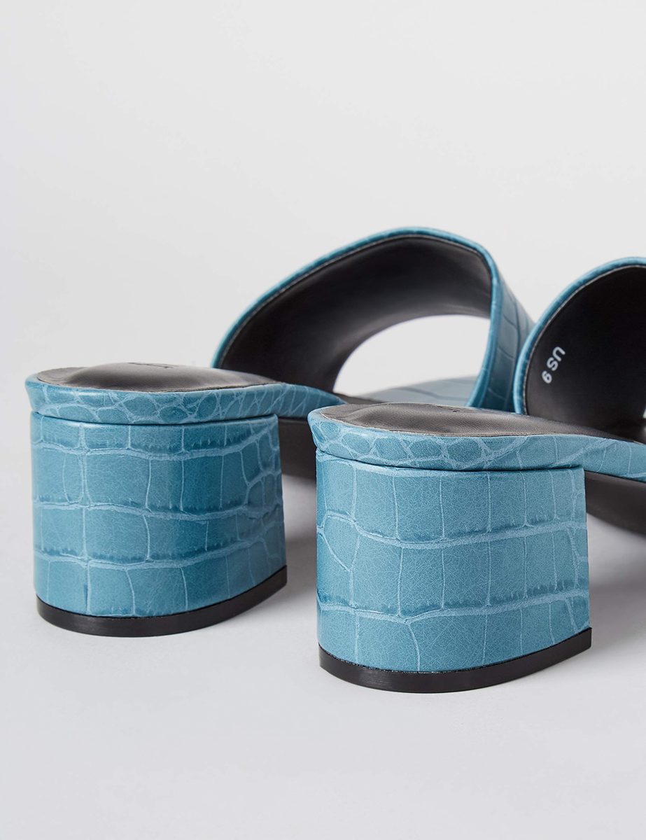 FIND. Women's LACE-S-2-46 Open Toe Sandals, Blue (Blue Croc), x-small
