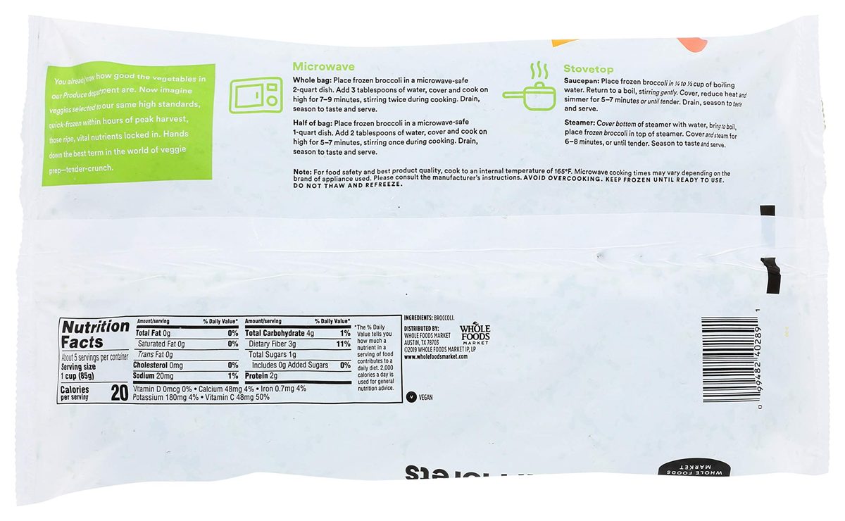 365 Everyday Value, Broccoli Florets, 16 oz, (Frozen)