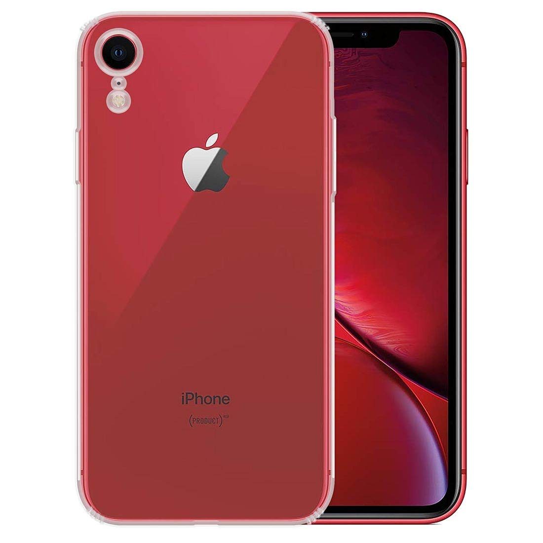 Amazon Brand - Solimo Anti Dust Plug Mobile Cover (Soft & Flexible Back case), for Apple iPhone XR (Transparent)