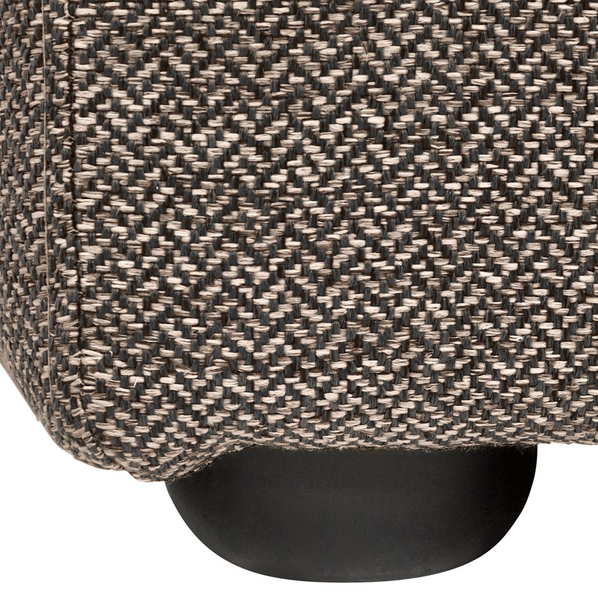 Amazon Brand – Rivet Modern Upholstered Cube Ottoman Pouf, 20"W, Charcoal