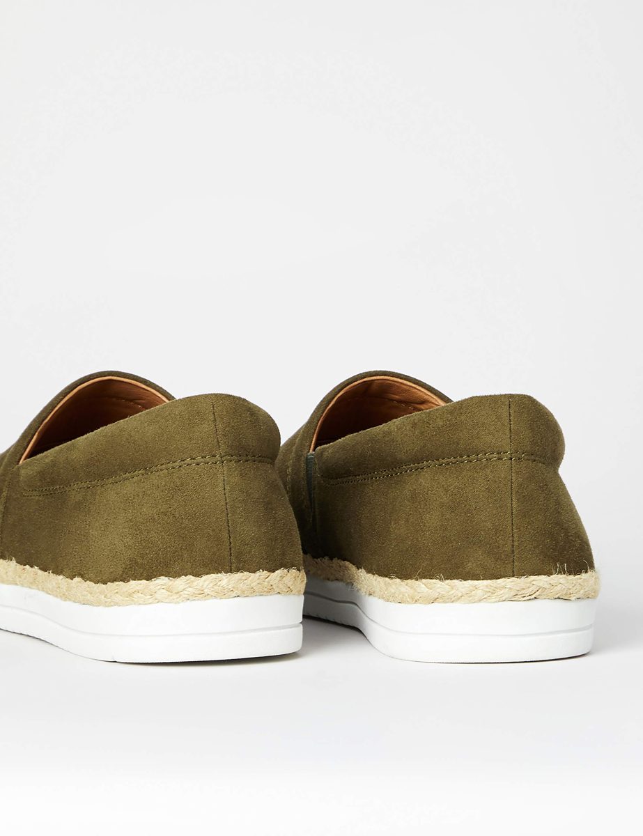 find. Mens^Men's Jute Slip On Espadrille Wedge Sandal, Green Khaki, Womens 12