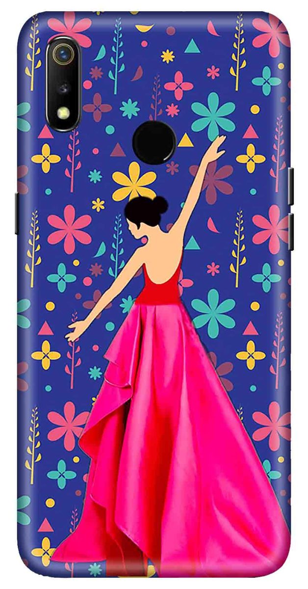 Amazon Brand - Solimo Designer Girl Design 3D Printed Hard Back Case Mobile Cover for Realme 3 / Realme 3i