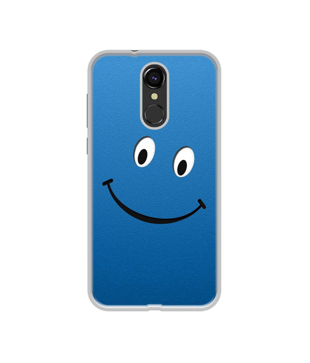 Amazon Brand - Solimo Designer Happy UV Printed Soft Back Case Mobile Cover for Lava Z70