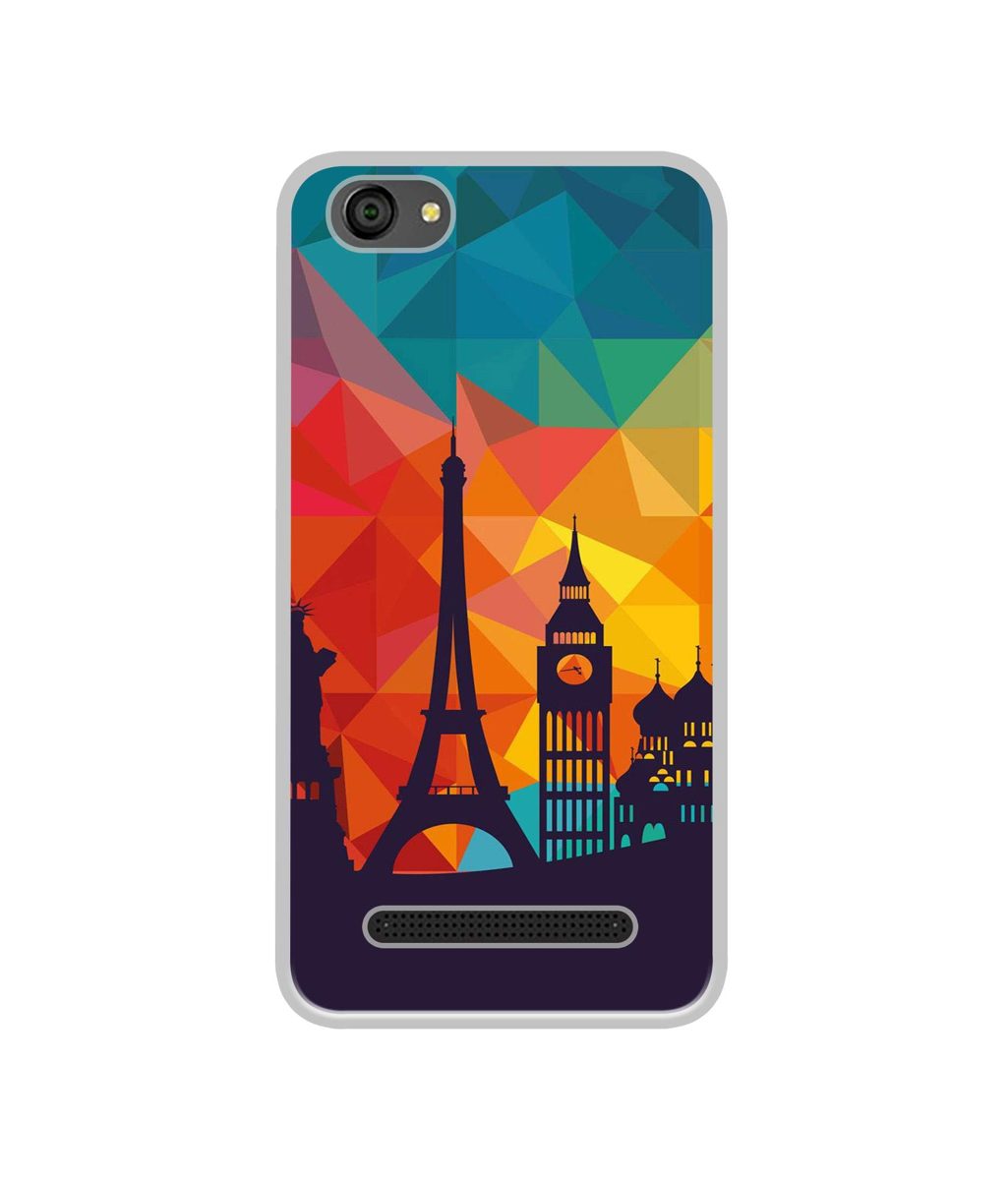 Amazon Brand - Solimo Designer Colored Paris UV Printed Soft Back Case Mobile Cover for Lyf Wind 6