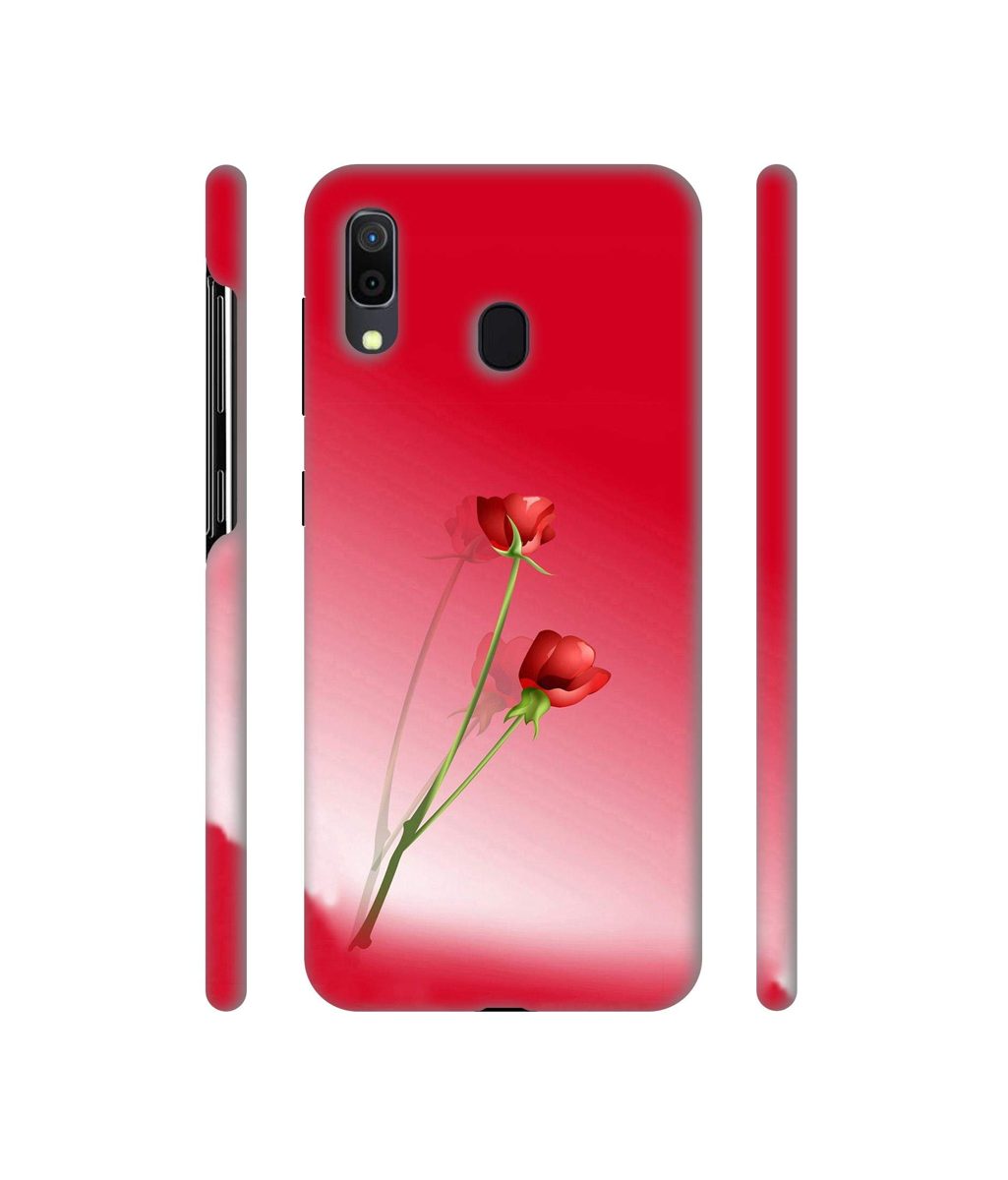 Amazon Brand - Solimo Designer Red Roses 3D Printed Hard Back Case Mobile Cover for Samsung Galaxy A30