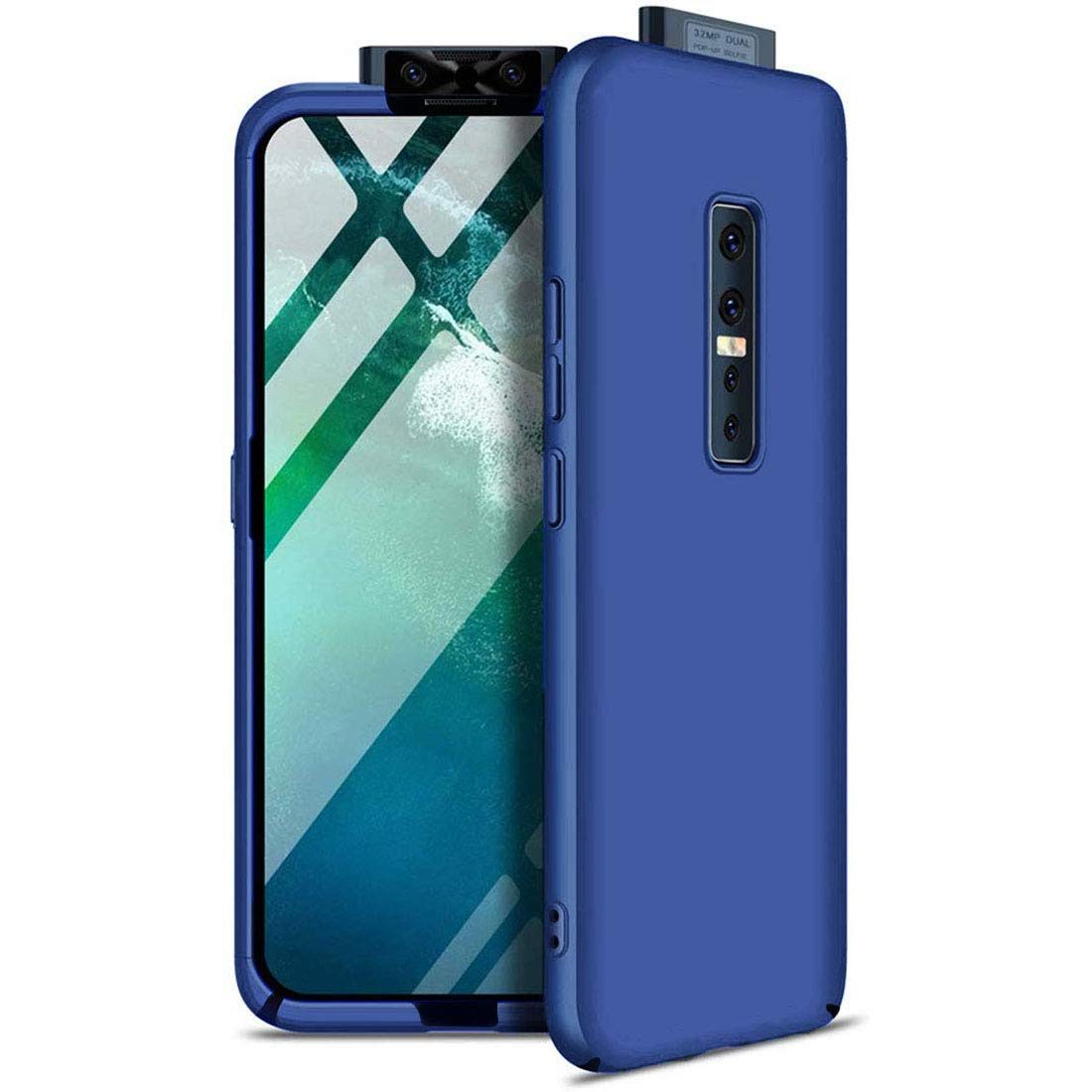 Amazon Brand - Solimo Mobile Cover (Hard Back & Slim) for Vivo V17 Pro (Marine Blue)