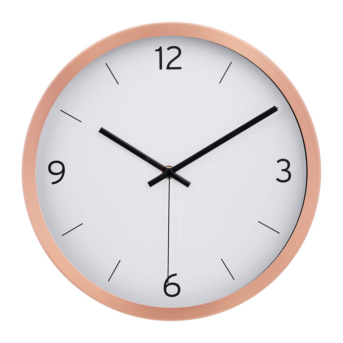 AmazonBasics 12" Dash Wall Clock, Copper