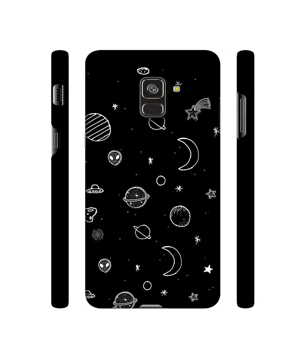 Amazon Brand - Solimo Designer Solar System 3D Printed Hard Back Case Mobile Cover for Samsung Galaxy A8 Plus