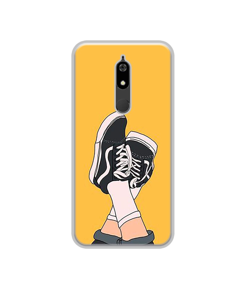Amazon Brand - Solimo Designer Boy Shoes Pattern UV Printed Soft Back Case Mobile Cover for Micromax Canvas Infinity Pro