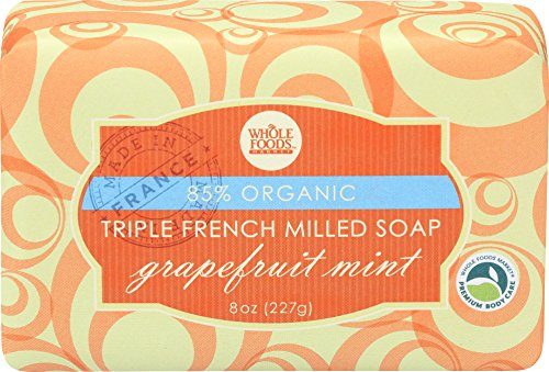 Whole Foods Market, Grapefruit Mint Organic Triple Milled Soap, 8 Ounce