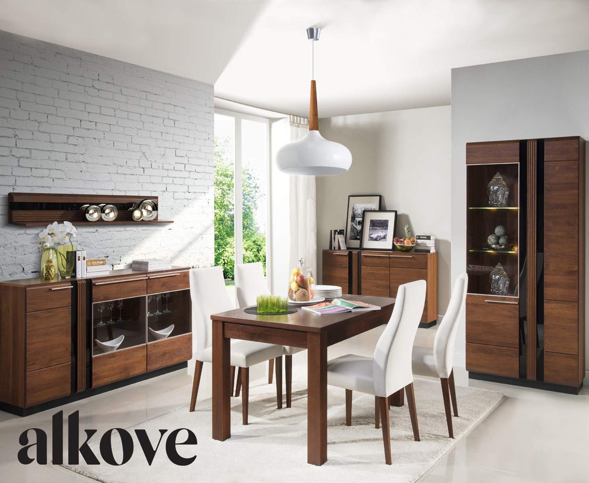Amazon Brand - Alkove Malvern Solid Wood 3-Door Sideboard Cabinet, 180 x 90 x 42cm, Antic Oak