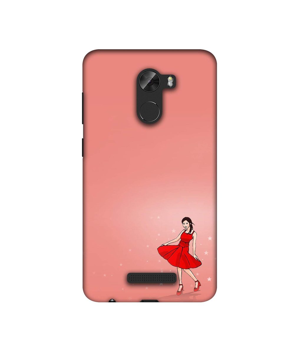 Amazon Brand - Solimo Designer Red Dress Lady 3D Printed Hard Back Case Mobile Cover for Gionee A1 Lite