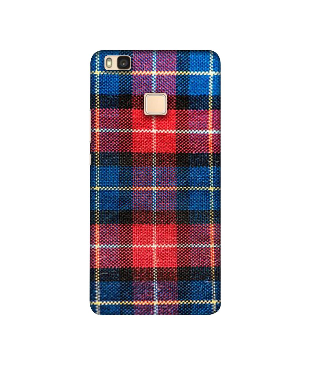 Amazon Brand - Solimo Designer Check Cloth 3D Printed Hard Back Case Mobile Cover for Huawei P9 lite