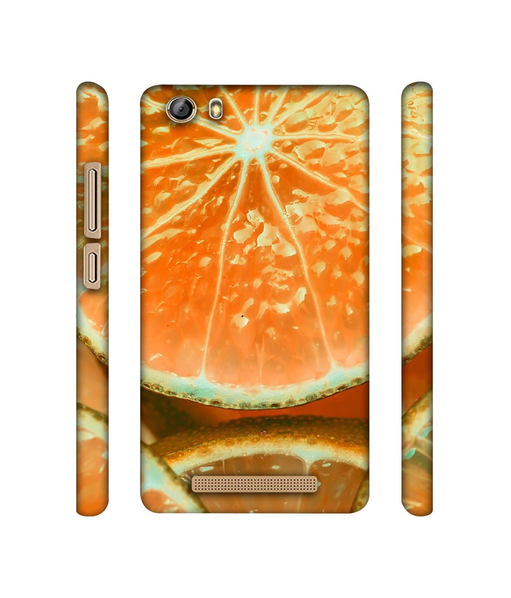 Amazon Brand - Solimo Designer Orange Slice 3D Printed Hard Back Case Mobile Cover for Gionee Marathon M5 lite