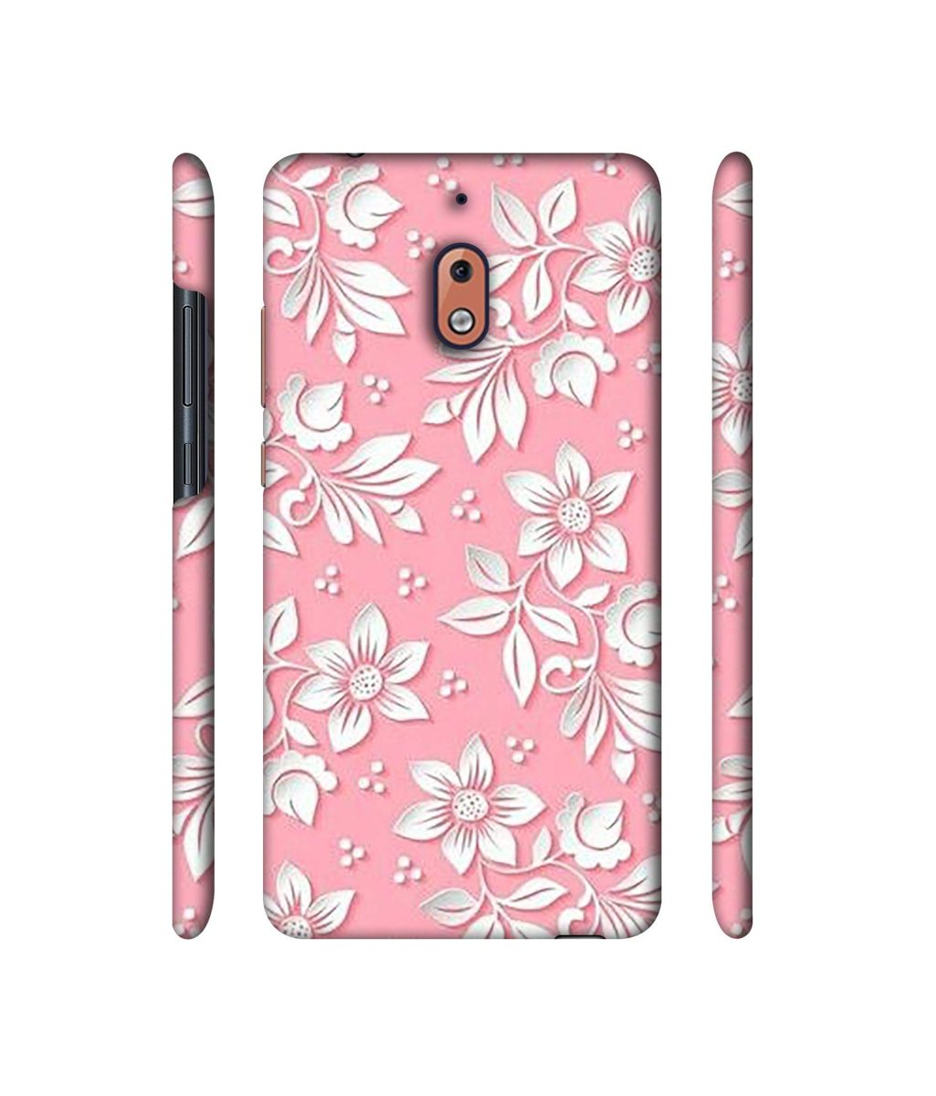 Amazon Brand - Solimo Designer White Flower Pattern 3D Printed Hard Back Case Mobile Cover for Nokia 2.1