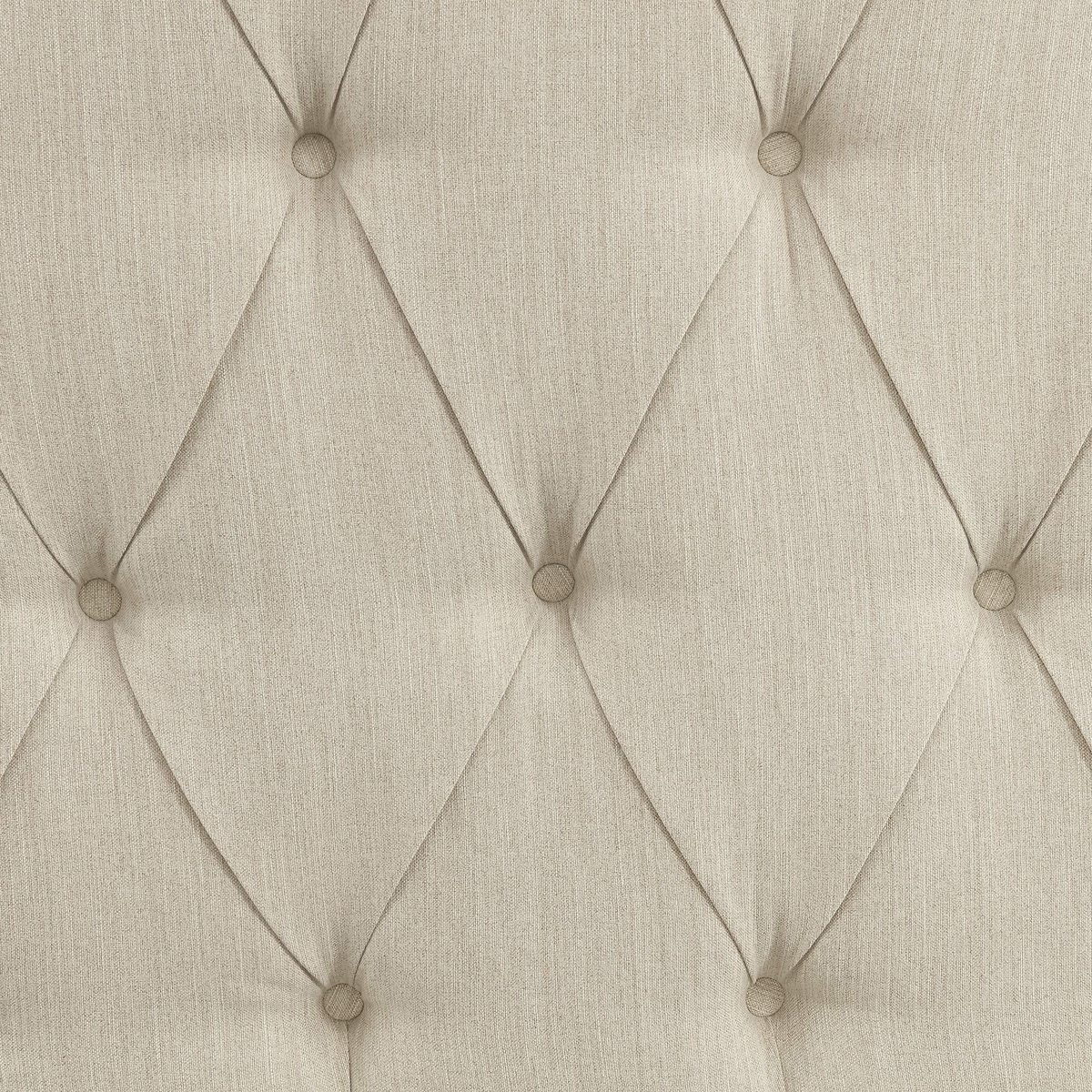 Amazon Brand – Ravenna Home Wolcott Adjustable Height Arched Tufted Headboard, King / California King Size Bed, Beige