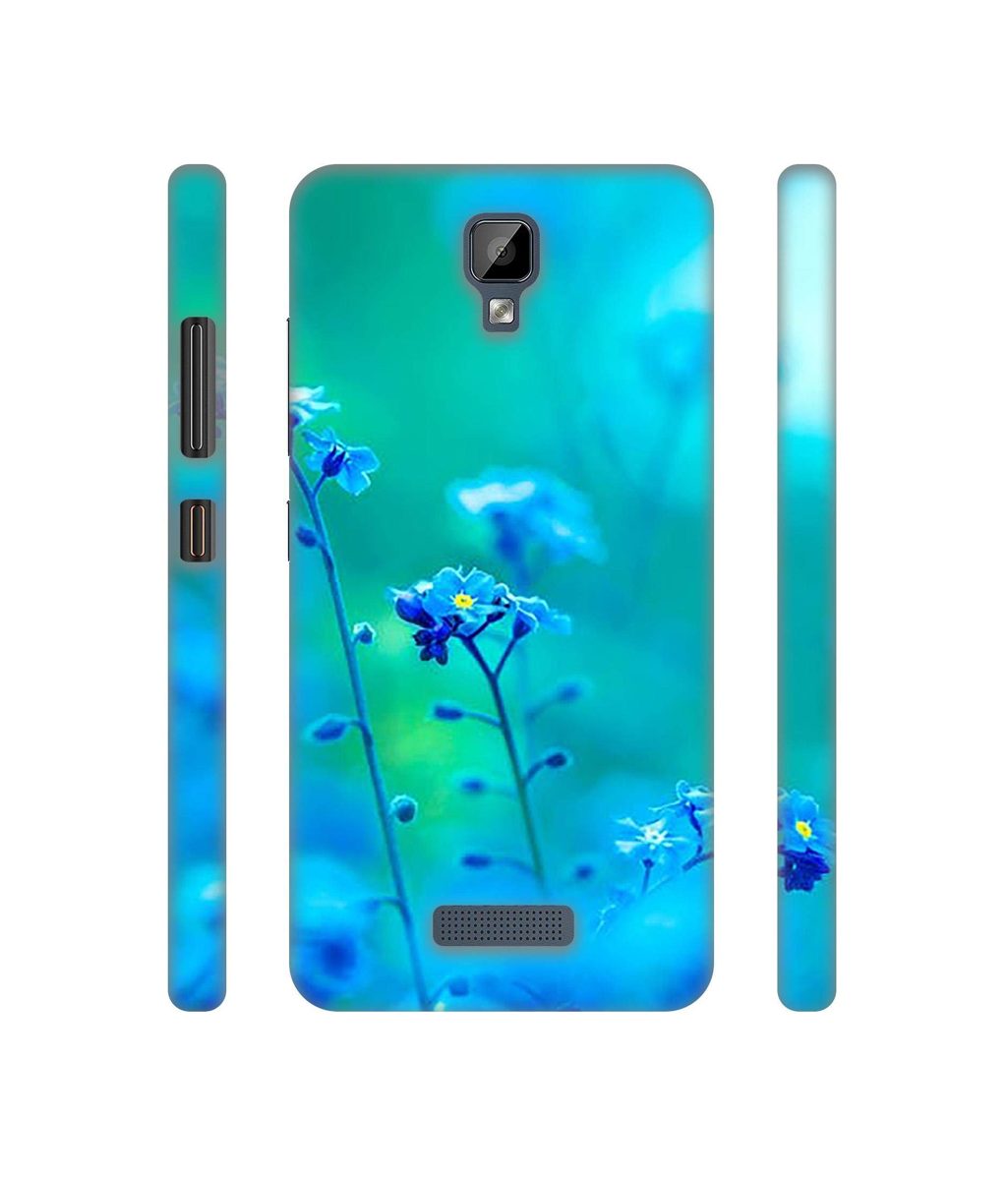 Amazon Brand - Solimo Designer Blue Flower 3D Printed Hard Back Case Mobile Cover for Gionee P7 Max