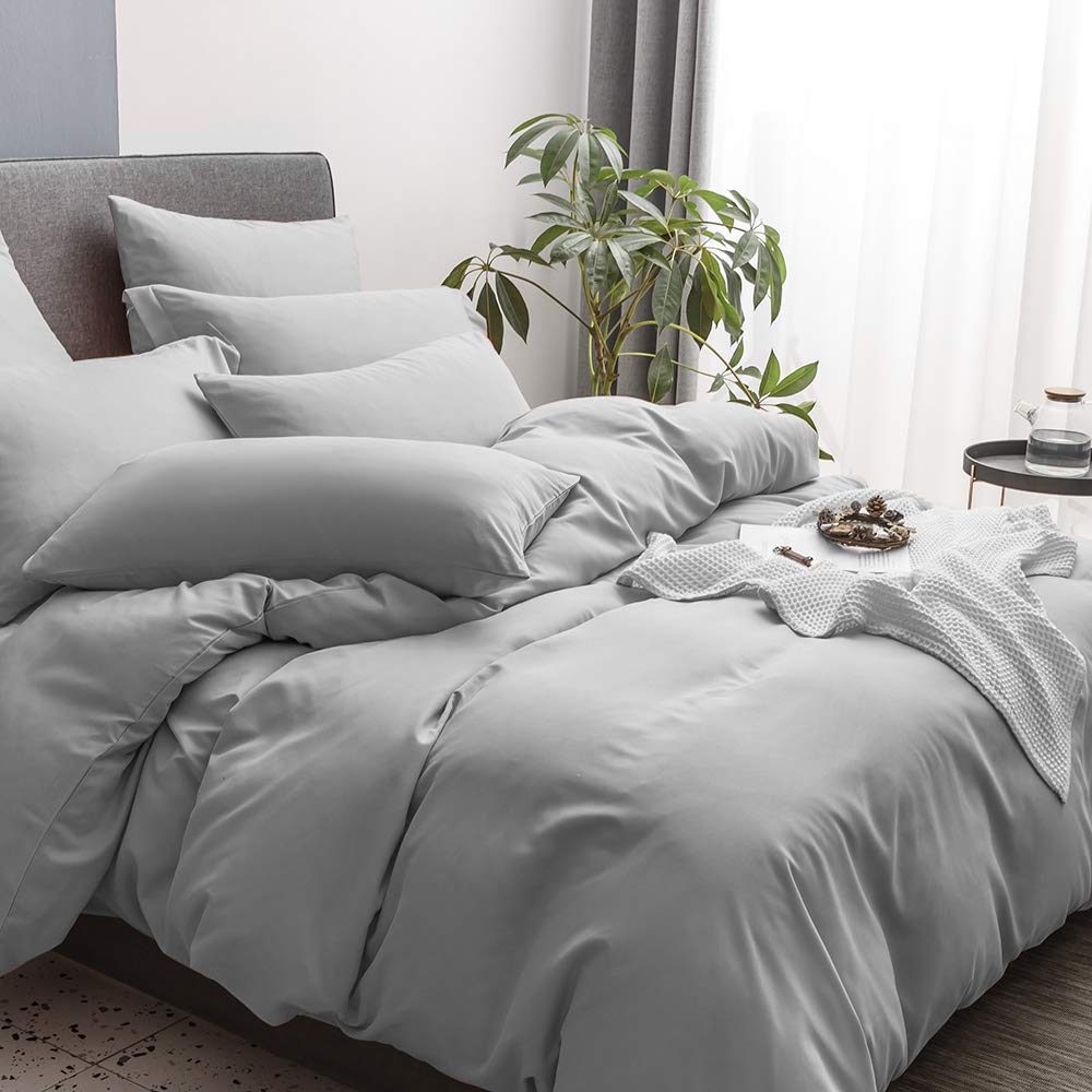 UMI Merryfeel Microfibre Duvet Cover Set, Light and Soft