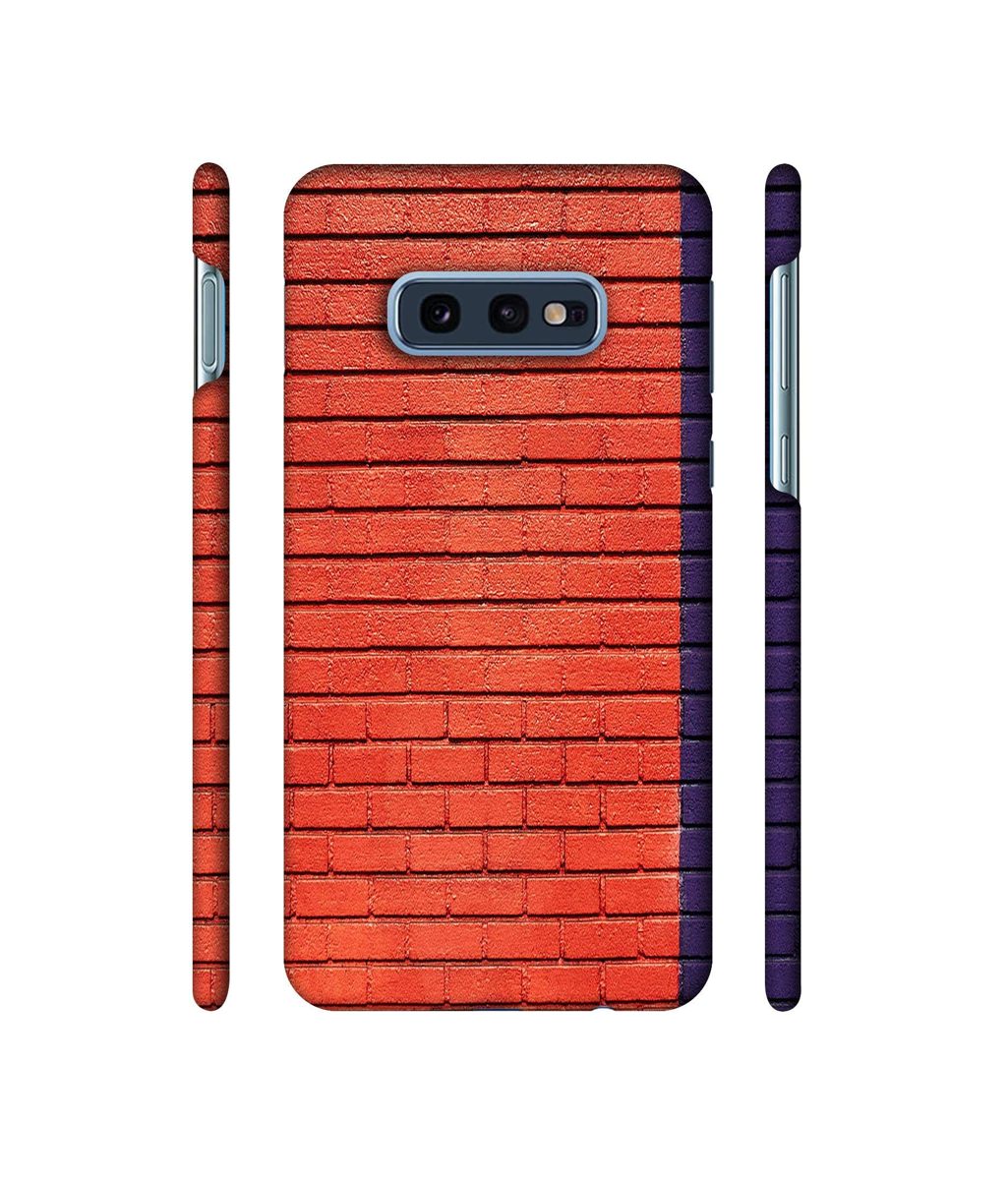 Amazon Brand - Solimo Designer Red and Purple Brick 3D Printed Hard Back Case Mobile Cover for Samsung Galaxy S10e