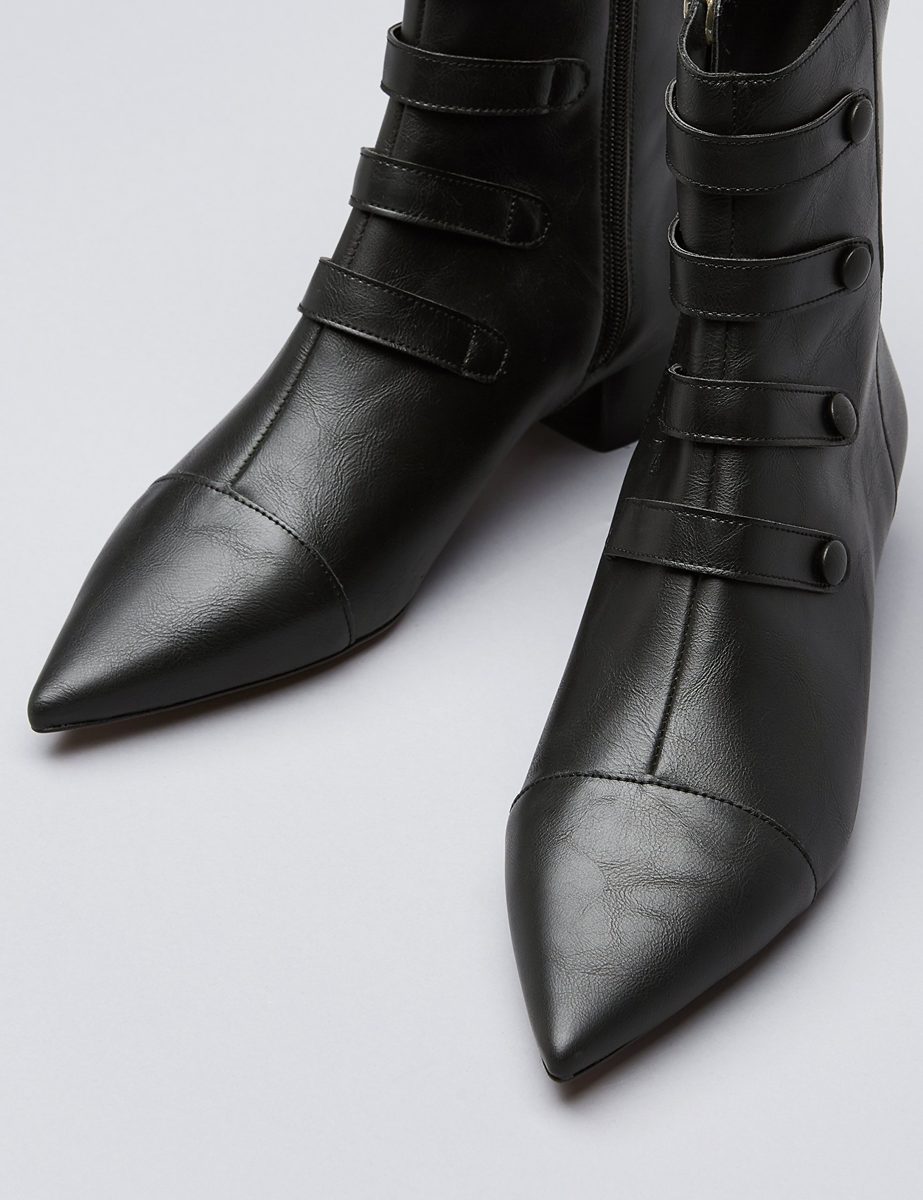 Find Women’s Boots Ankle Block Heel Pointed Toe Black 7 UK (40 EU),20-02-03