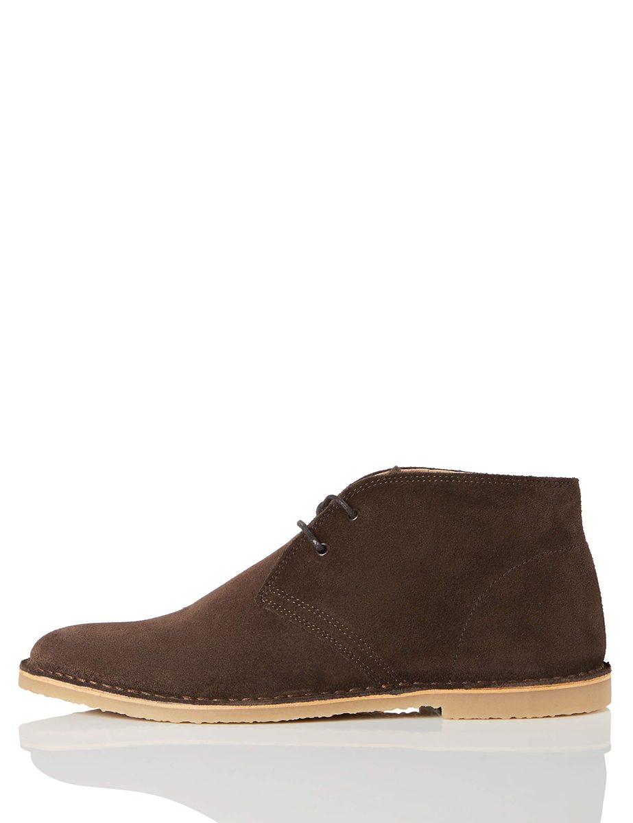 find. Women's Slim Fit Formal Pant Desert Boots, Brown Dark Brown, 8