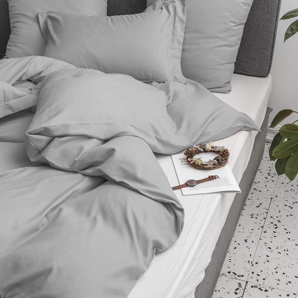 UMI Merryfeel Microfibre Duvet Cover Set, Light and Soft