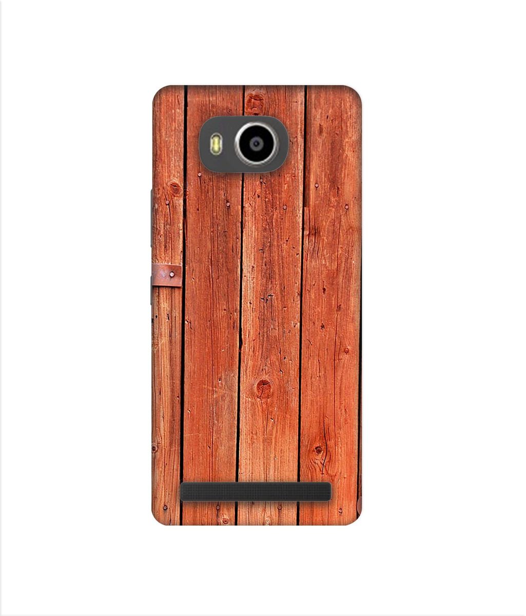 Amazon Brand - Solimo Designer Wooden Door 3D Printed Hard Back Case Mobile Cover for Lenovo A7700