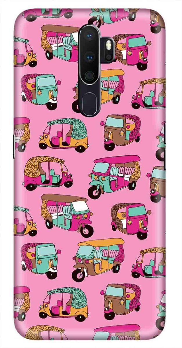 Amazon Brand - Solimo Designer Auto Pattern 3D Printed Hard Back Case Mobile Cover for Oppo A9 (2020)