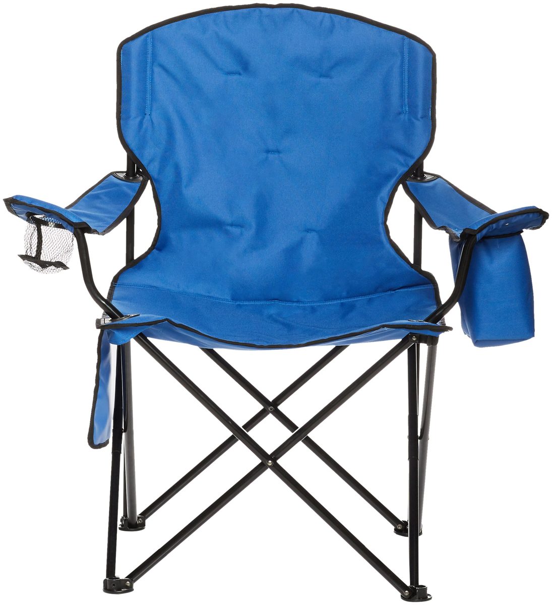 AmazonBasics Camping Chair with Cooler, Blue (Padded)