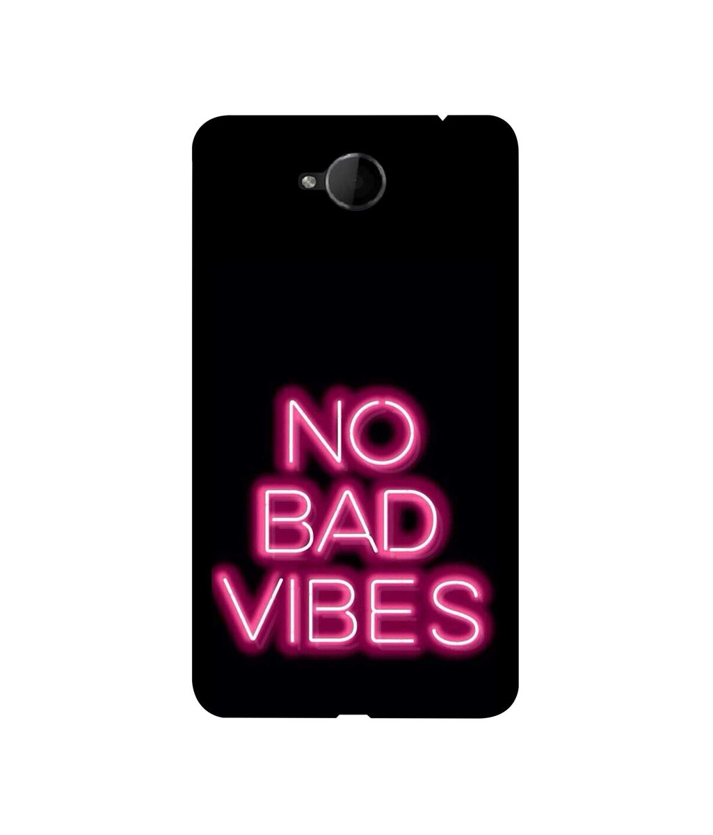 Amazon Brand - Solimo Designer No Bad Vibes 3D Printed Hard Back Case Mobile Cover for Microsoft Lumia 650
