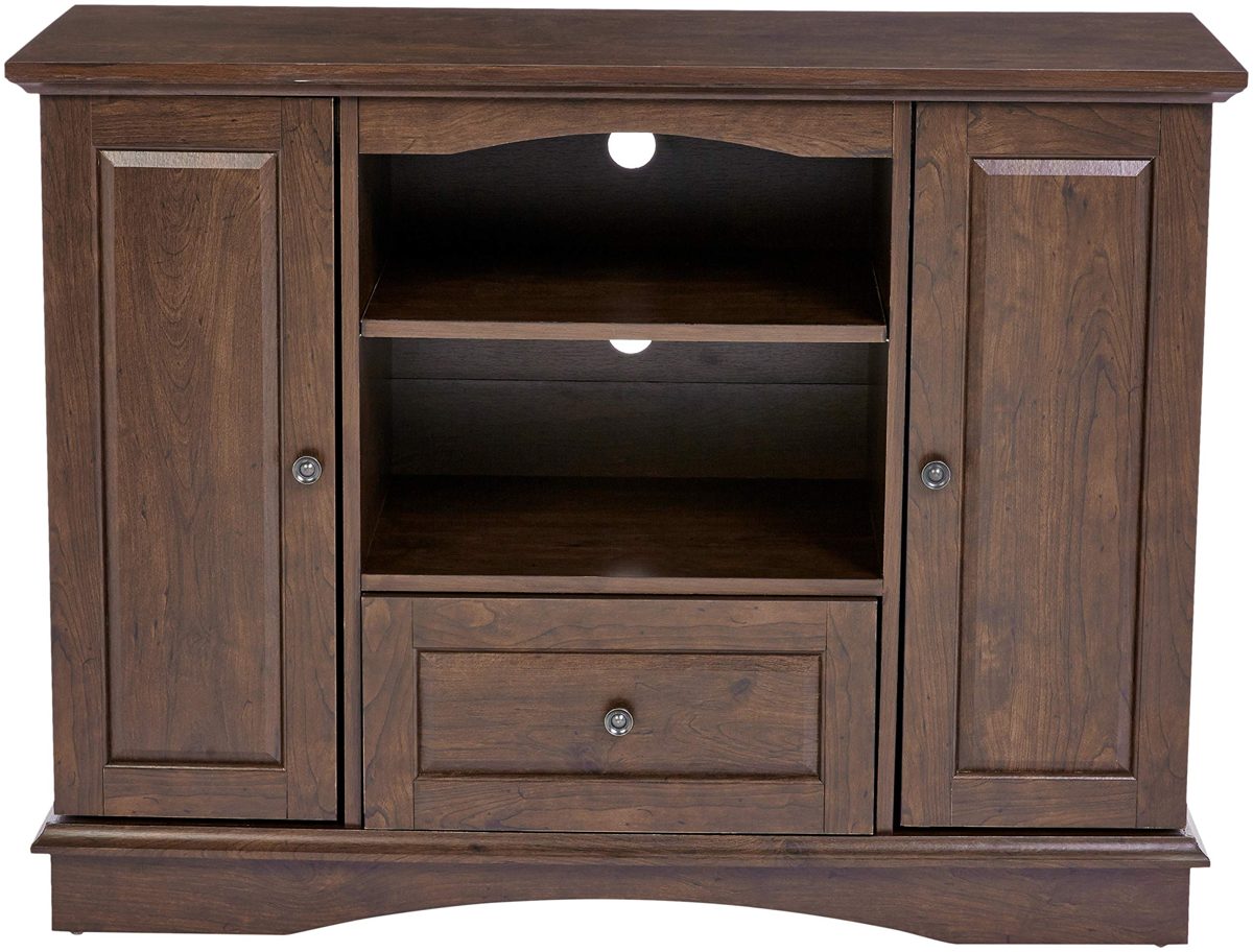 ROCKPOINT TV Stand, 42x16x23.6inch, Walnut Brown