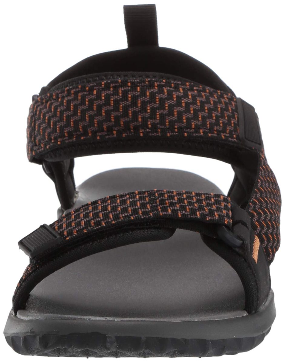 Amazon Essentials Women's Emily Sandal, Black, 8 Medium US