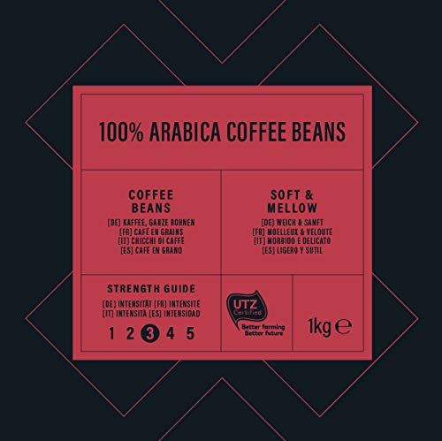 Amazon Brand - Happy Belly Coffee Beans 100% Arabica  2 kg (2 x 1 kg)