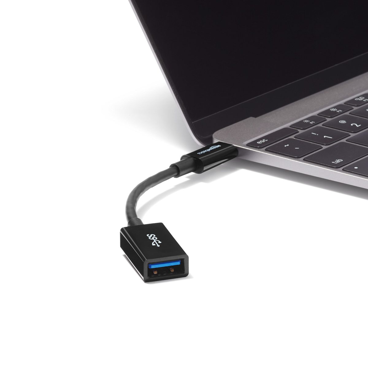 AmazonBasics USB Type-C to USB 3.1 Gen1 Female Adapter - Black_10 Pack