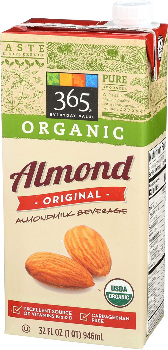 365 by Whole Foods Market, Organic Shelf-Stable Almondmilk, Orginal, 32 Fl Oz