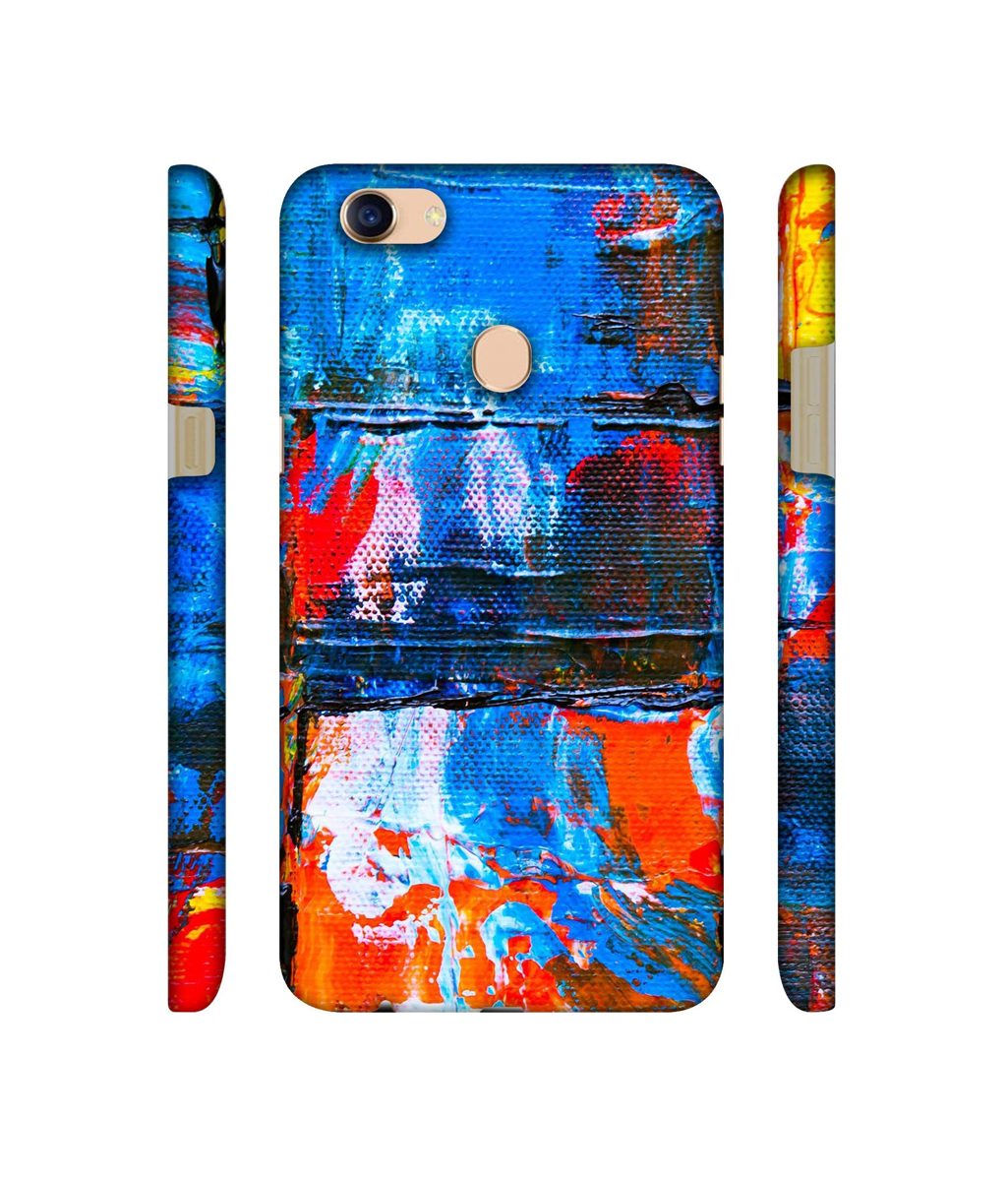 Amazon Brand - Solimo Designer Multicolor Wax On Canvas 3D Printed Hard Back Case Mobile Cover for Oppo F5