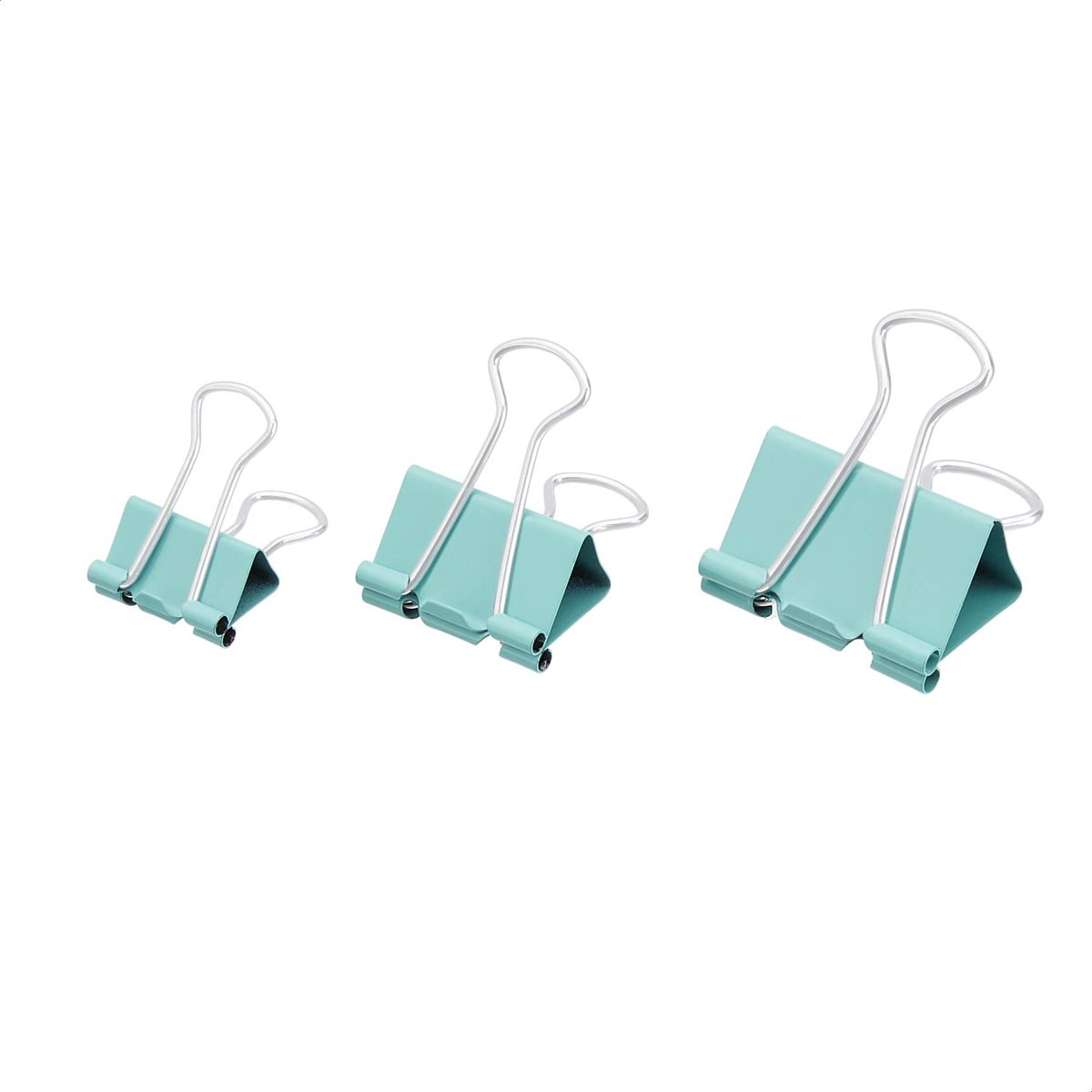 AmazonBasics Coloured Binder Clips, Pack of 60 (Assorted Sizes)