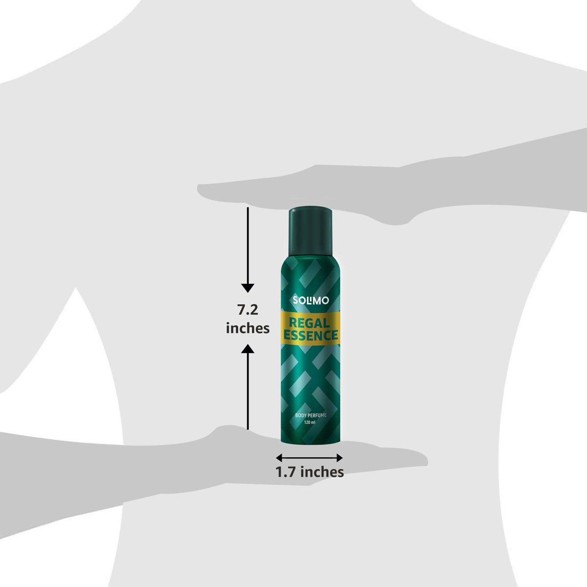 Amazon Brand - Solimo Regal Essence No Gas Body Perfume For Men, 120 ml