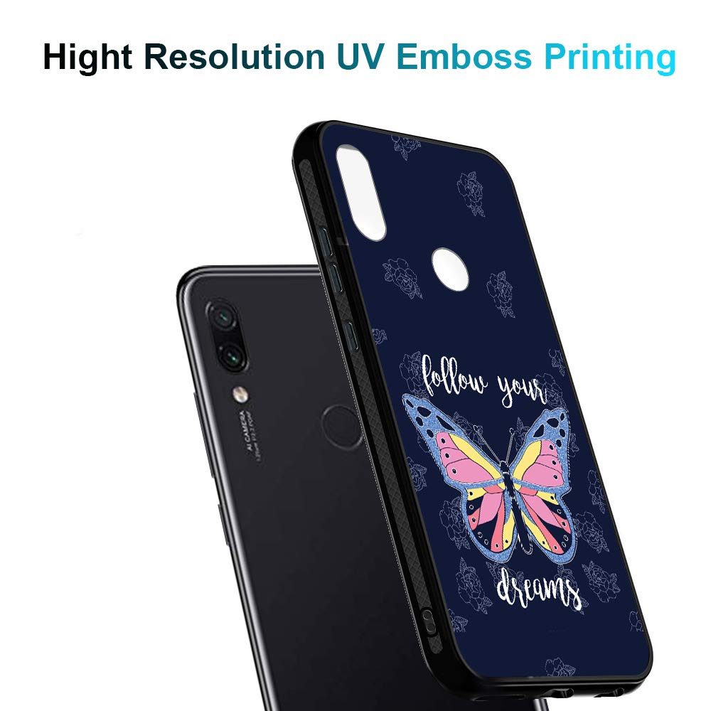 Amazon Brand - Solimo Designer Butterfly Printed Hard Back Case Mobile Cover for Redmi Note 7 Pro & Redmi Note 7