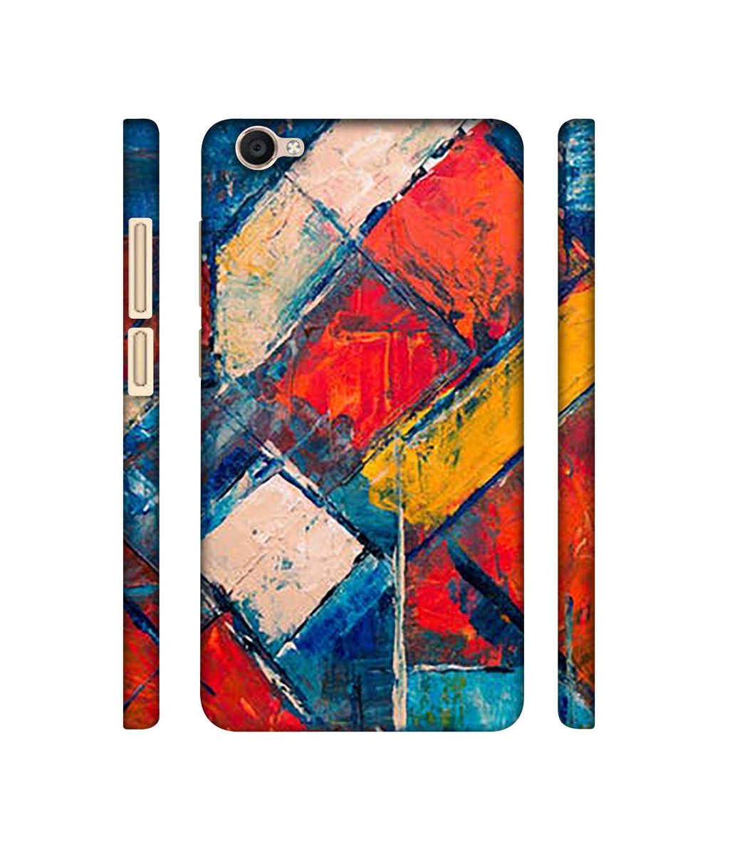 Amazon Brand - Solimo Designer Dark Multicolor Blocks 3D Printed Hard Back Case Mobile Cover for Vivo Y55L