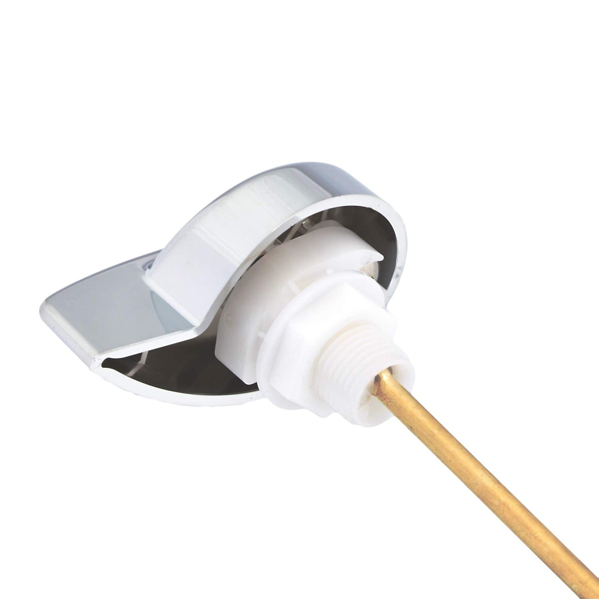 AmazonBasics Modern Universal Brass Toilet Lever, Chrome, 1-Pack