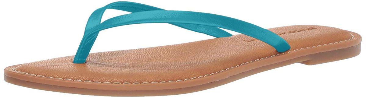 Amazon Essentials Women's Thong Sandal, Turquoise, 11 B US